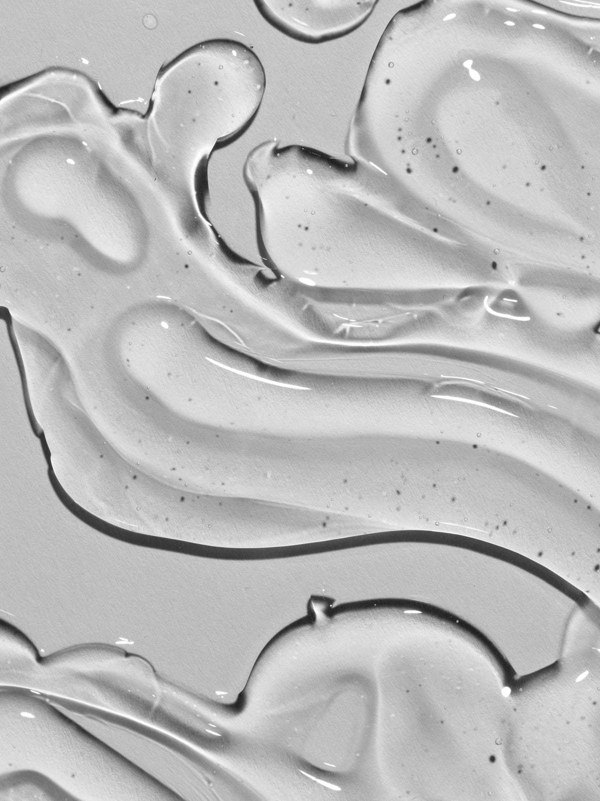 Conceptual material study of translucent gel texture and flow